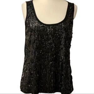 NWT NEW Kirra Sequin Black Top Large